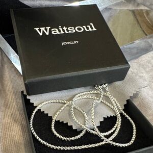 Sterling Silver Necklace 22 inches 925 NIB by waitsoul